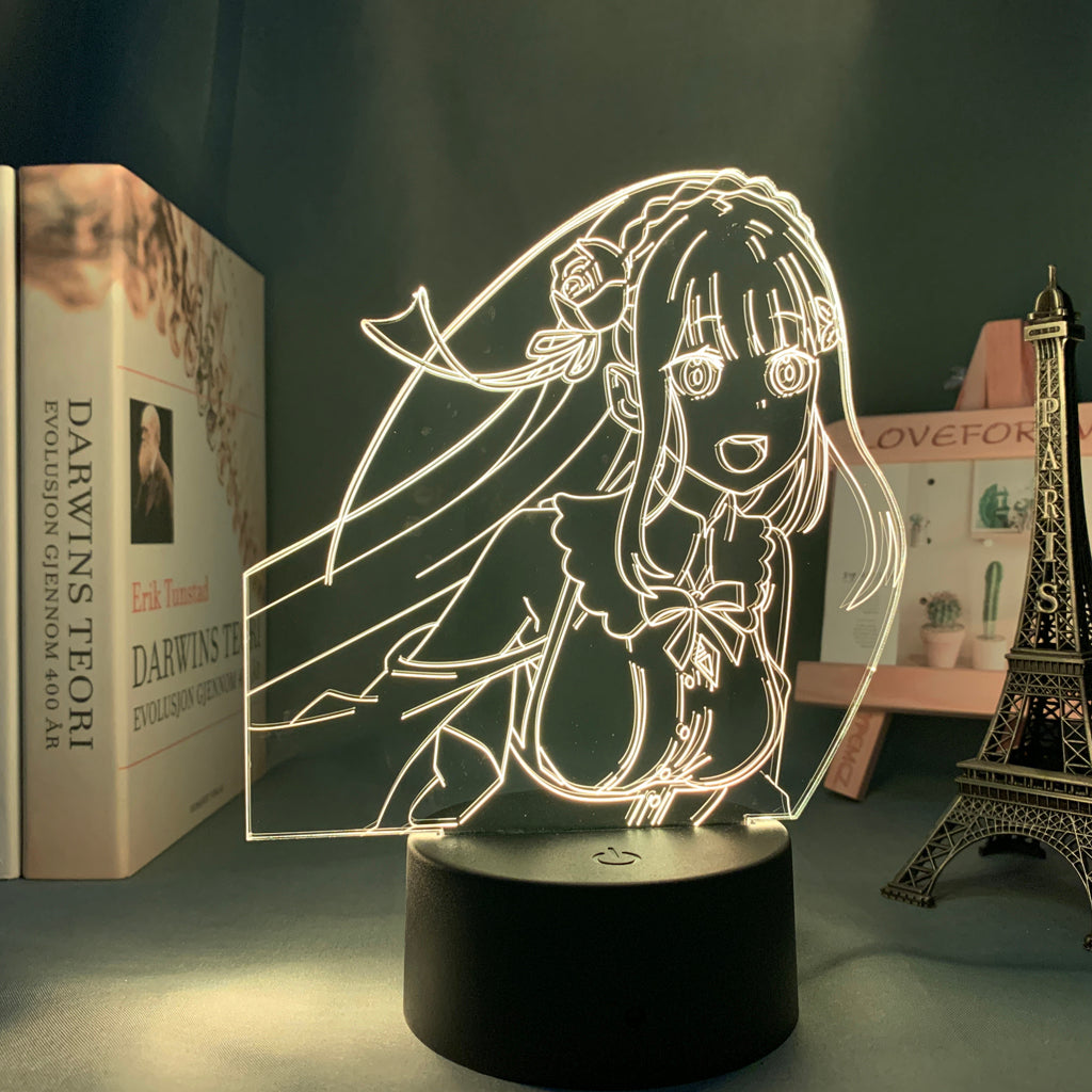 Anime Lamp: Emilia Inspired Night Light | Re Zero Anime Gifts