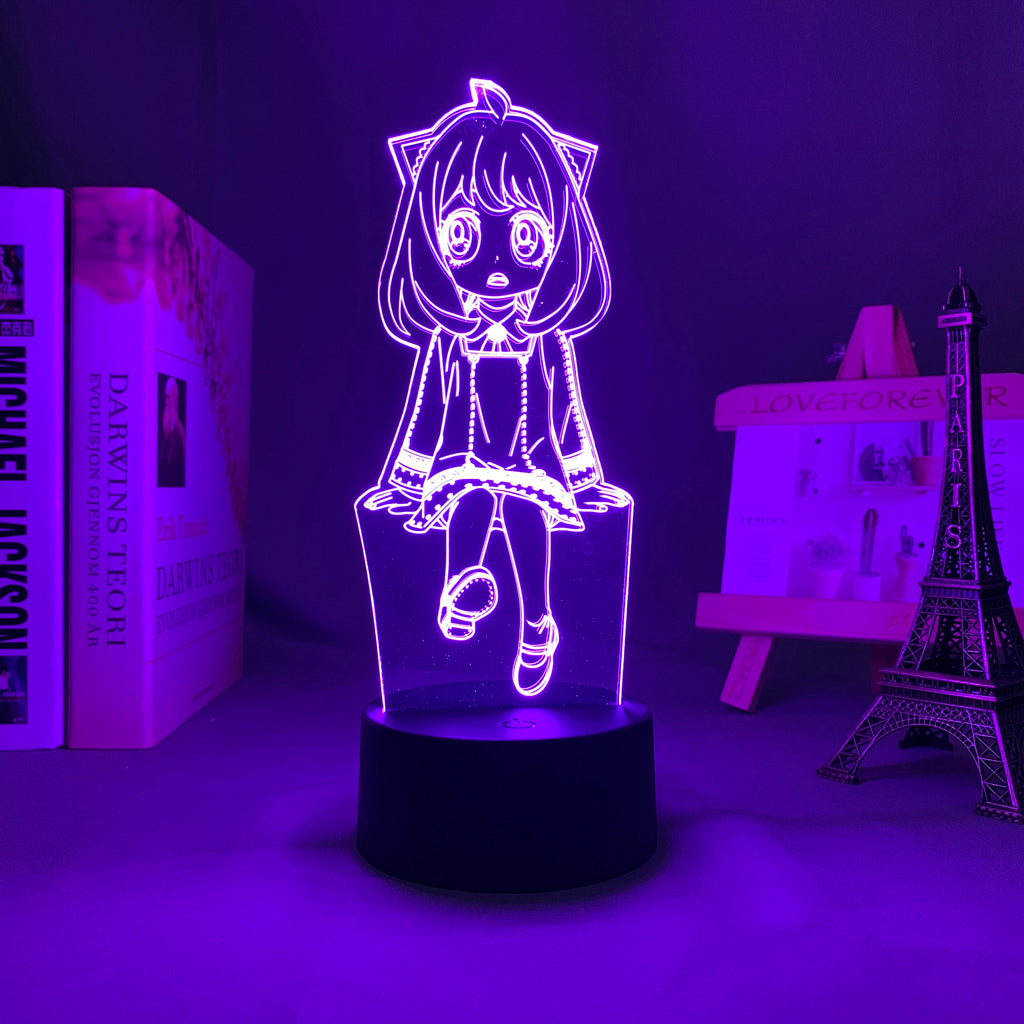 Anime Lamp: Anya Forger Inspired Night Light | Spy x Family Anime Gifts