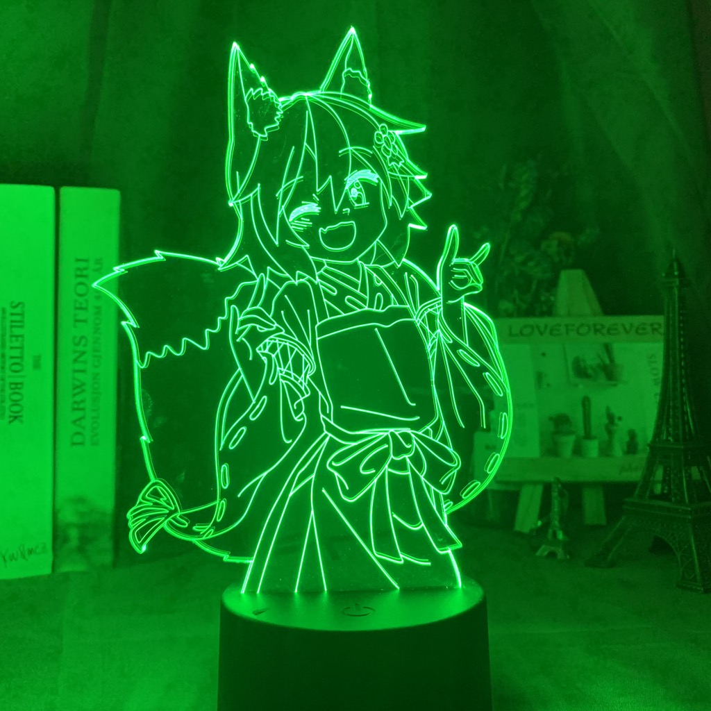Anime Lamp: Senko Inspired Night Light | The Helpful Fox Senko San Anime Gifts