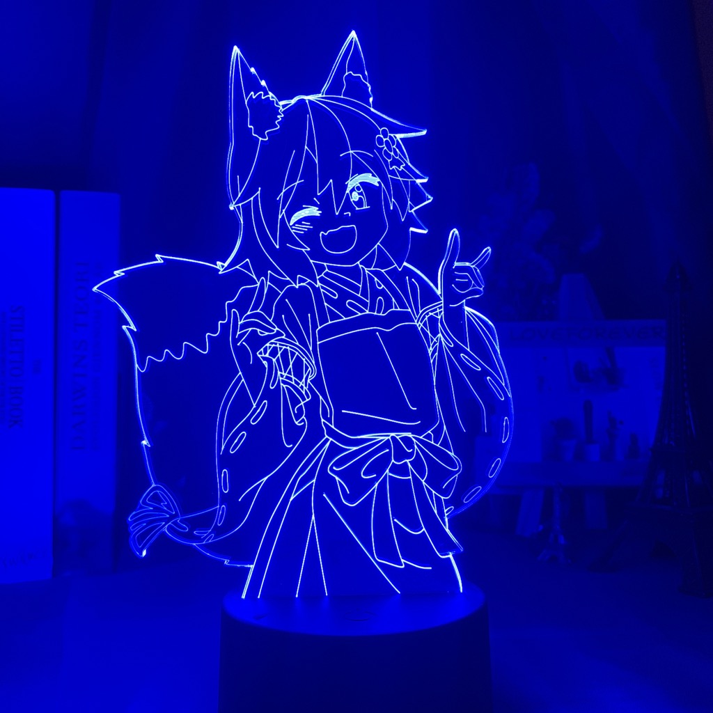Anime Lamp: Senko Inspired Night Light | The Helpful Fox Senko San Anime Gifts