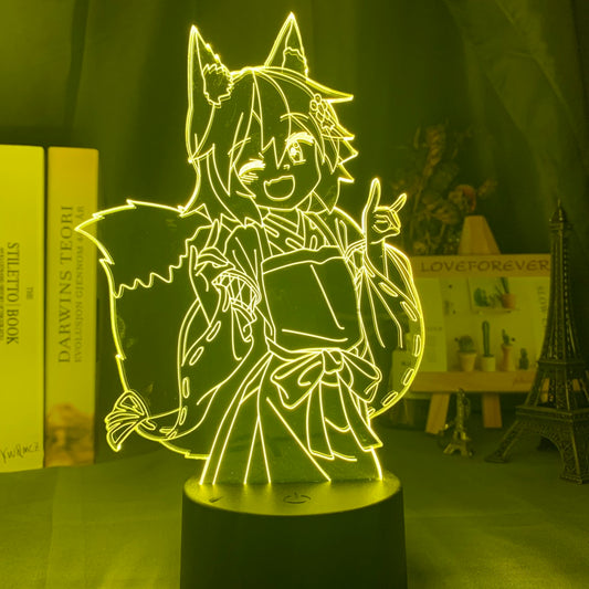Anime Lamp: Senko Inspired Night Light | The Helpful Fox Senko San Anime Gifts