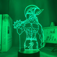 Anime Lamp: Escanor Inspired Night Light | The Seven Deadly Sins Anime Gifts
