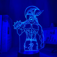 Anime Lamp: Escanor Inspired Night Light | The Seven Deadly Sins Anime Gifts