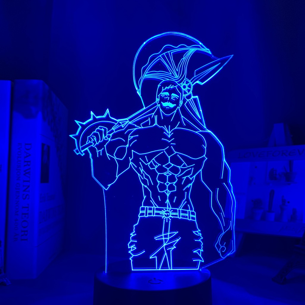 Anime Lamp: Escanor Inspired Night Light | The Seven Deadly Sins Anime Gifts