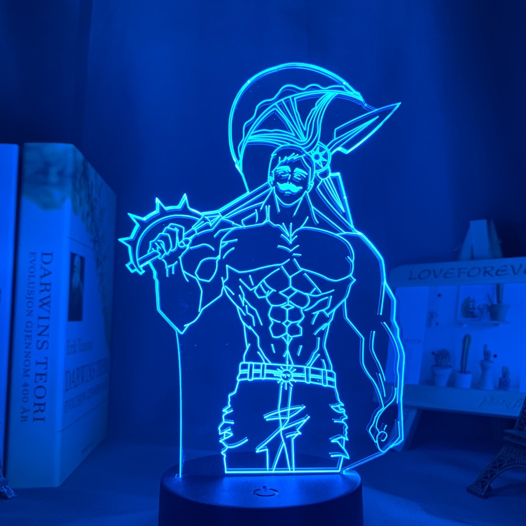 Anime Lamp: Escanor Inspired Night Light | The Seven Deadly Sins Anime Gifts