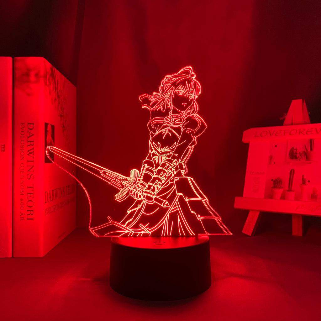 Anime Lamp: Saber Inspired Night Light | Fate Series Anime Gifts