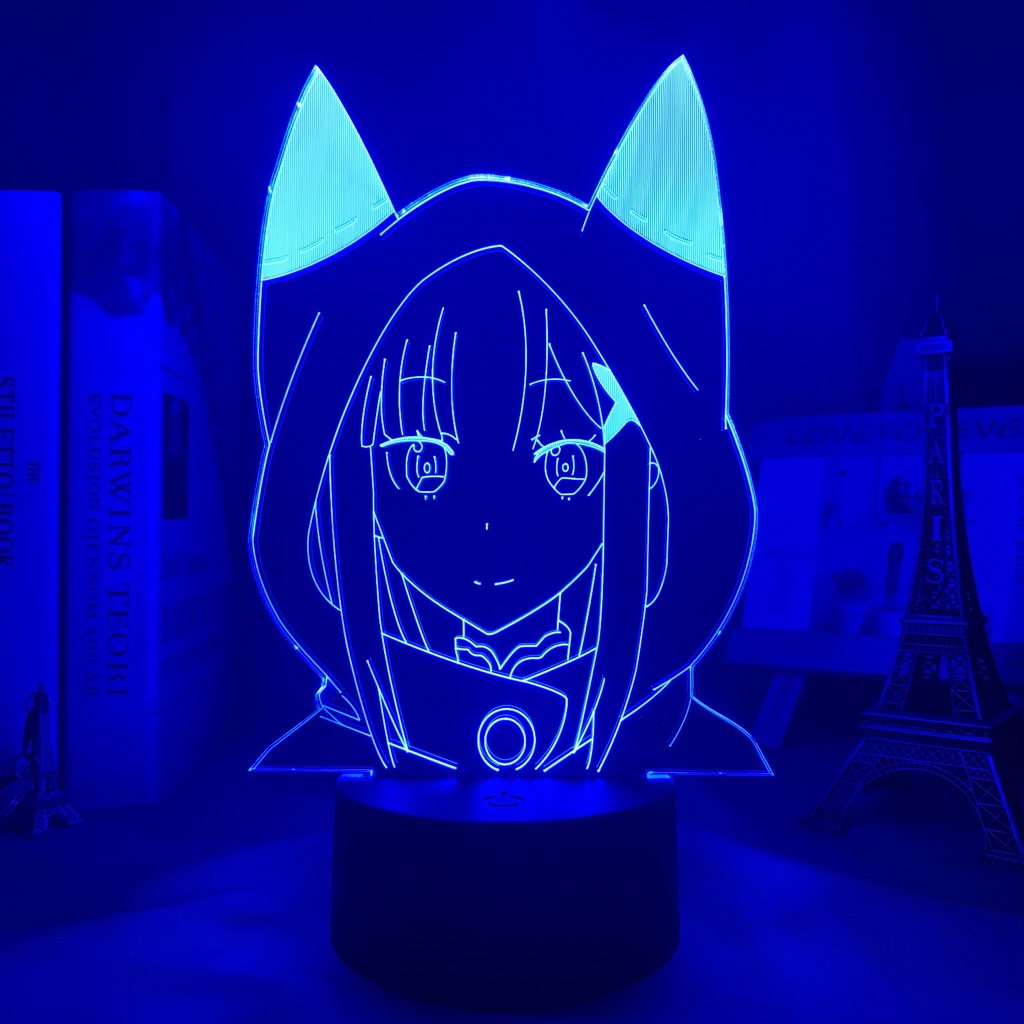 Anime Lamp: Emilia Inspired Night Light | Re Zero  Anime Gifts