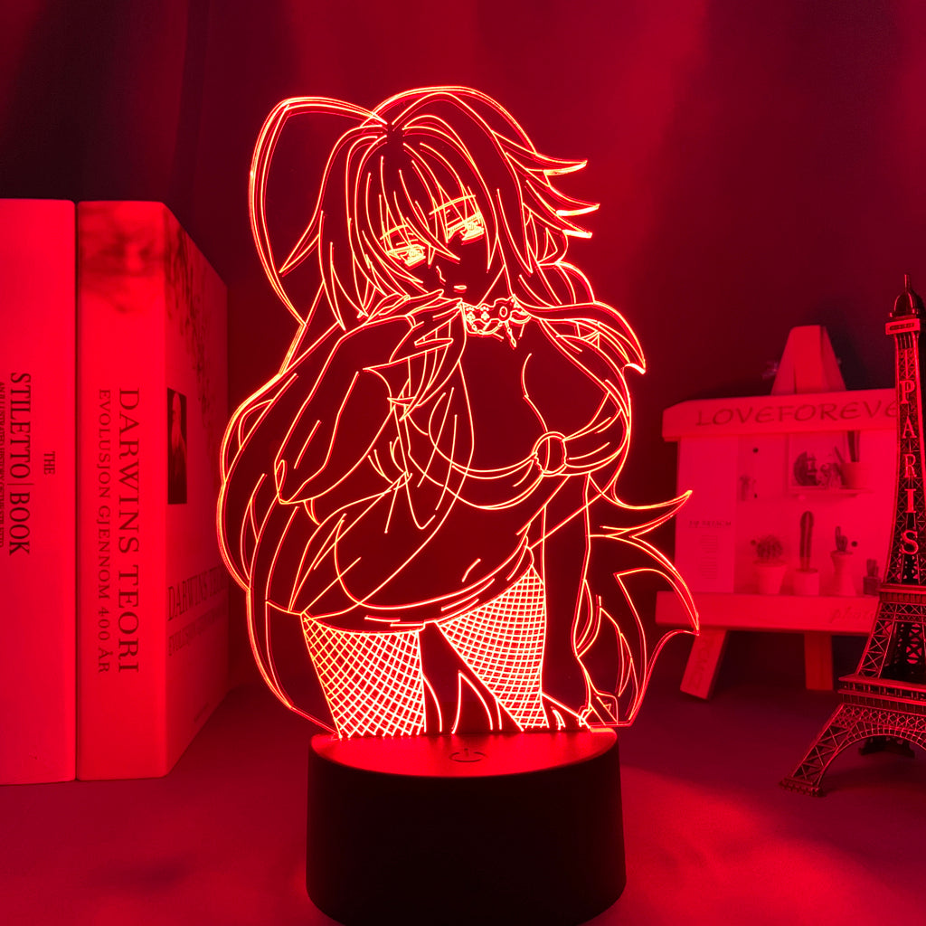 Anime Lamp: Rias Gremory Night Light | Highschool DxD Anime Gifts