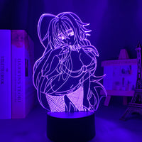 Anime Lamp: Rias Gremory Night Light | Highschool DxD Anime Gifts