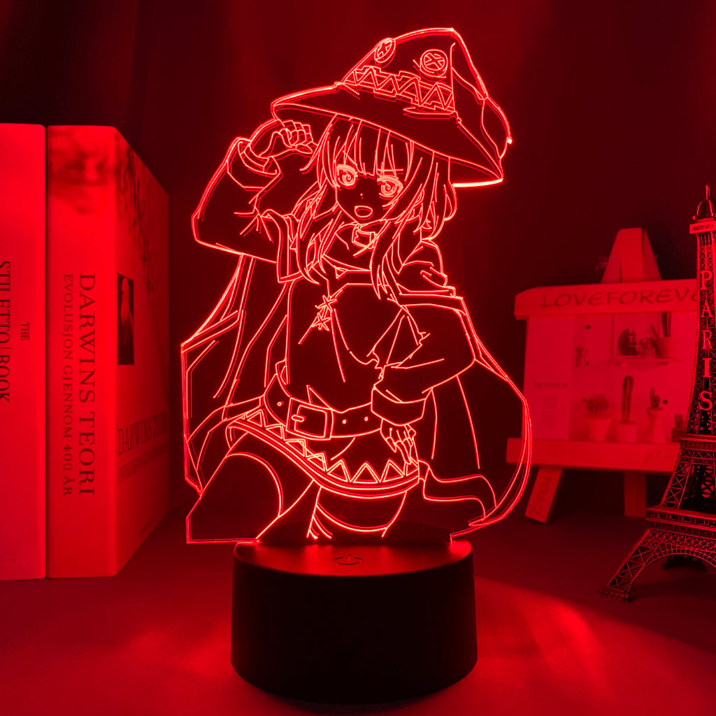 Anime Lamp: Megumin Inspired Night Light | Konosuba Anime Gifts