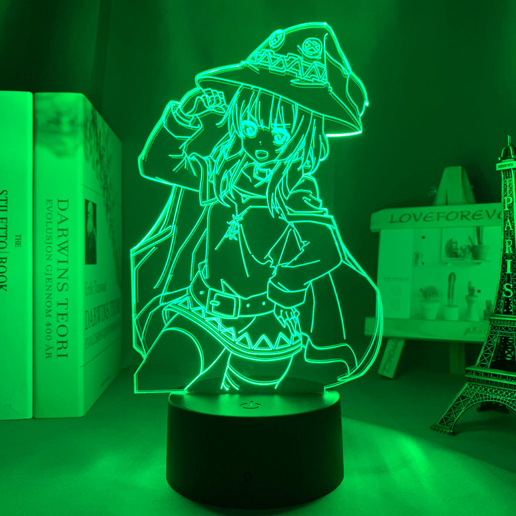 Anime Lamp: Megumin Inspired Night Light | Konosuba Anime Gifts