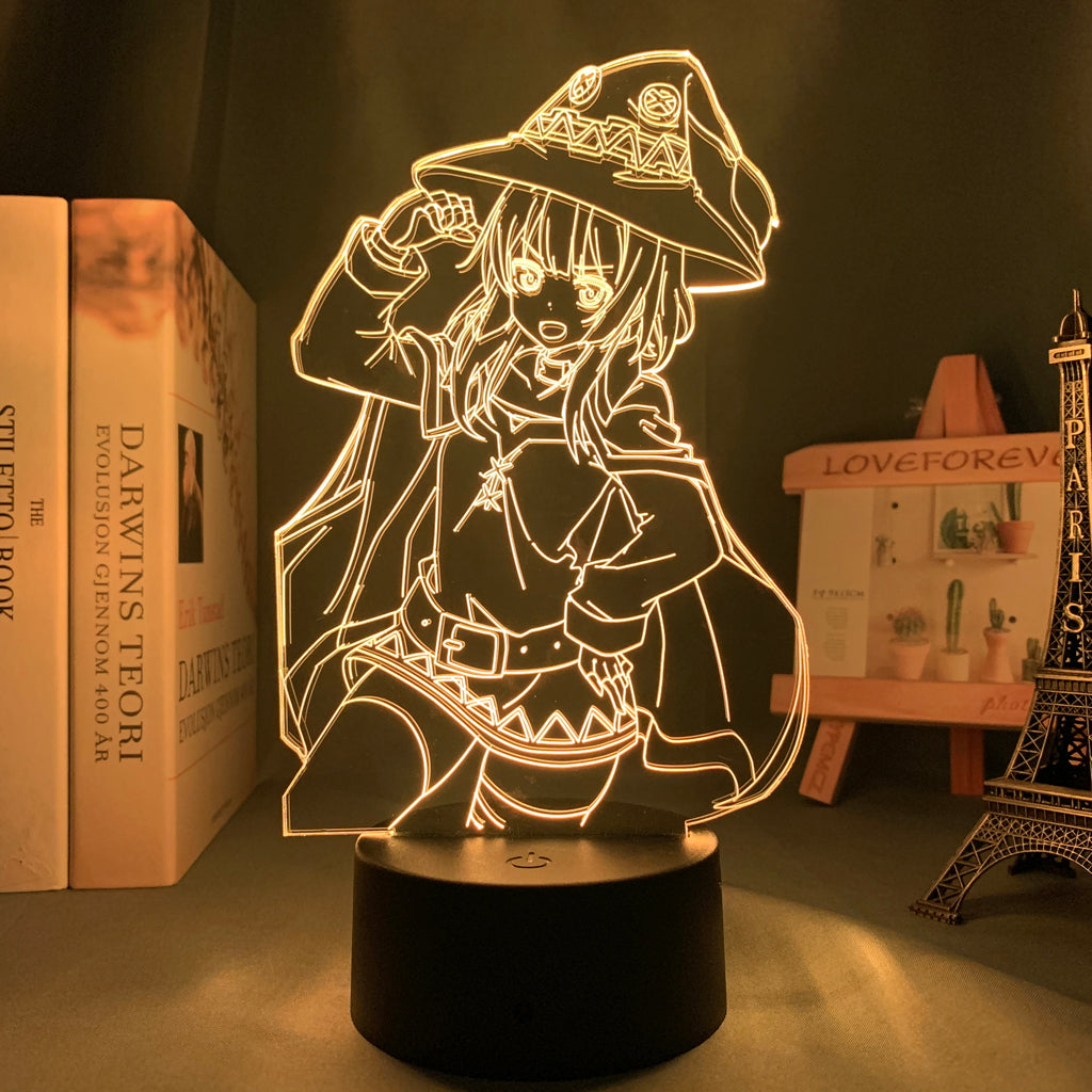 Anime Lamp: Megumin Inspired Night Light | Konosuba Anime Gifts