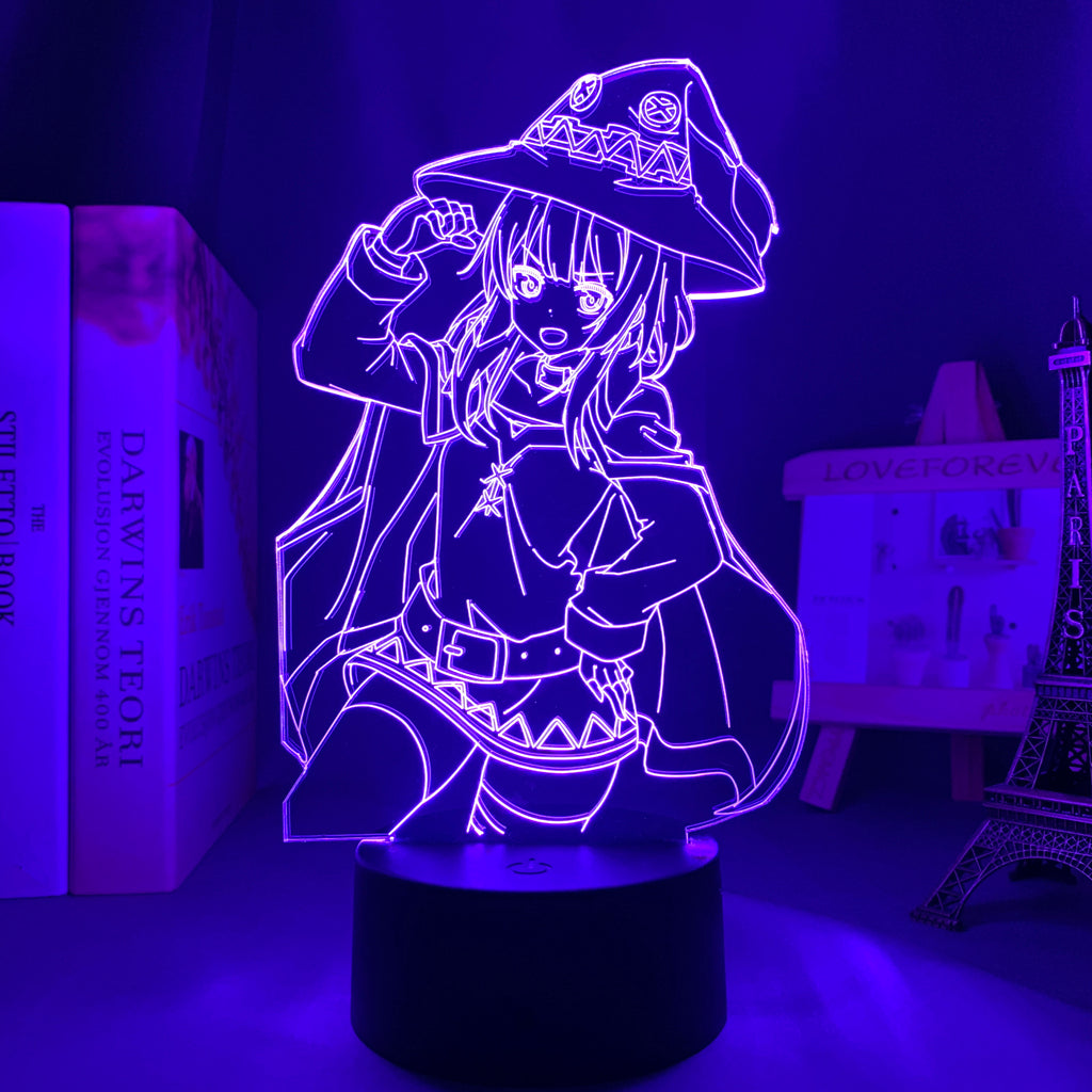 Anime Lamp: Megumin Inspired Night Light | Konosuba Anime Gifts