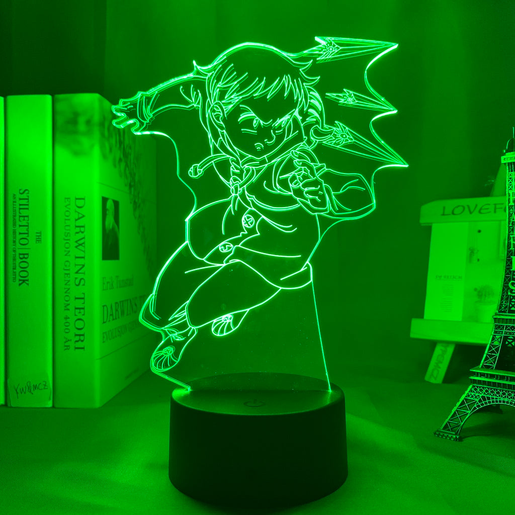 Anime Lamp: King Inspired Night Light | The Seven Deadly Sins Anime Gifts