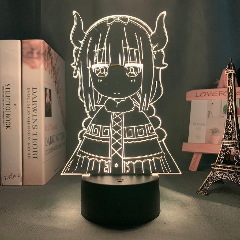 Anime Lamp: Kanna Kamui Night Light | Miss Kobayashi's Dragon Maid Anime Gifts