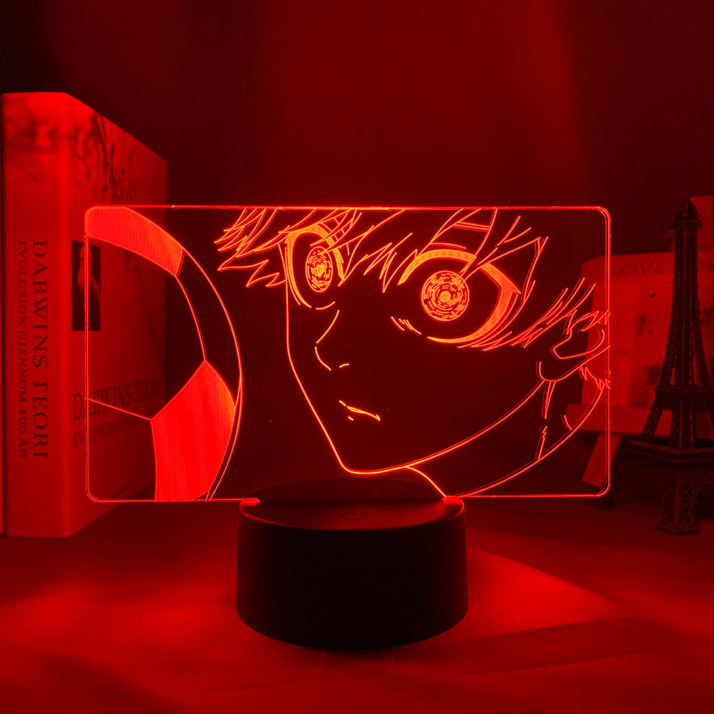 Anime Lamp: Yoichi Isagi Inspired Night Light | Blue Lock Anime Gifts