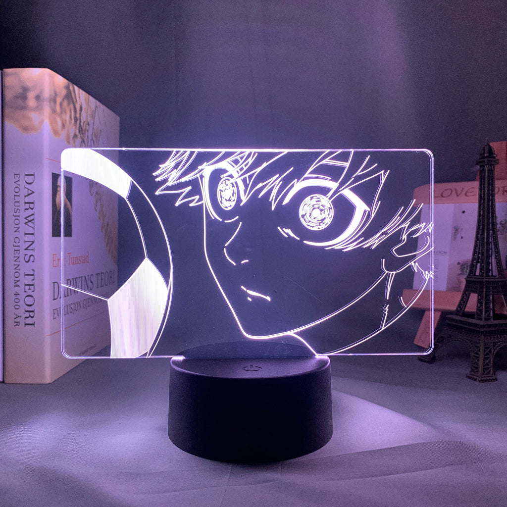 Anime Lamp: Yoichi Isagi Inspired Night Light | Blue Lock Anime Gifts