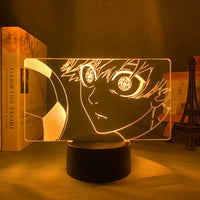Anime Lamp: Yoichi Isagi Inspired Night Light | Blue Lock Anime Gifts