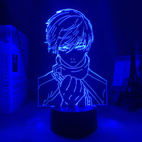 Anime Lamp: Rin Itoshi Inspired Night Light | Blue Lock Anime Gifts