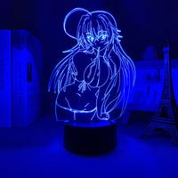 Anime Lamp: Rias Gremory Night Light | Highschool DxD Anime Gifts