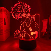 Anime Lamp: Seishiro Nagi Inspired Night Light | Blue Lock Anime Gifts