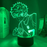 Anime Lamp: Seishiro Nagi Inspired Night Light | Blue Lock Anime Gifts