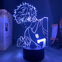 Anime Lamp: Seishiro Nagi Inspired Night Light | Blue Lock Anime Gifts