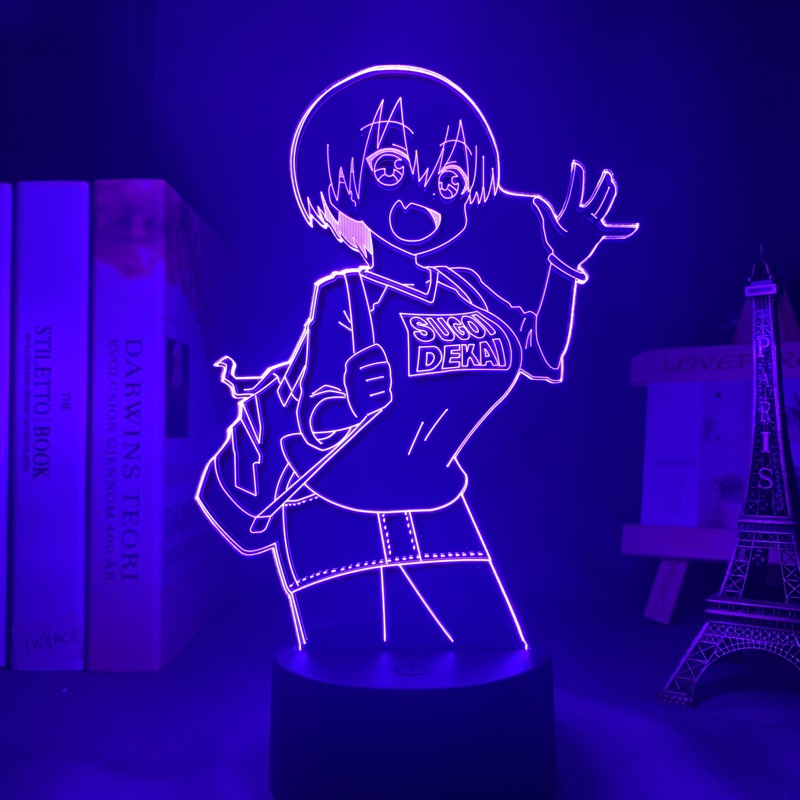 Anime Lamp: Uzaki-chan Inspired Night Light | Uzaki-chan Wants to Hang Out! Anime Gifts