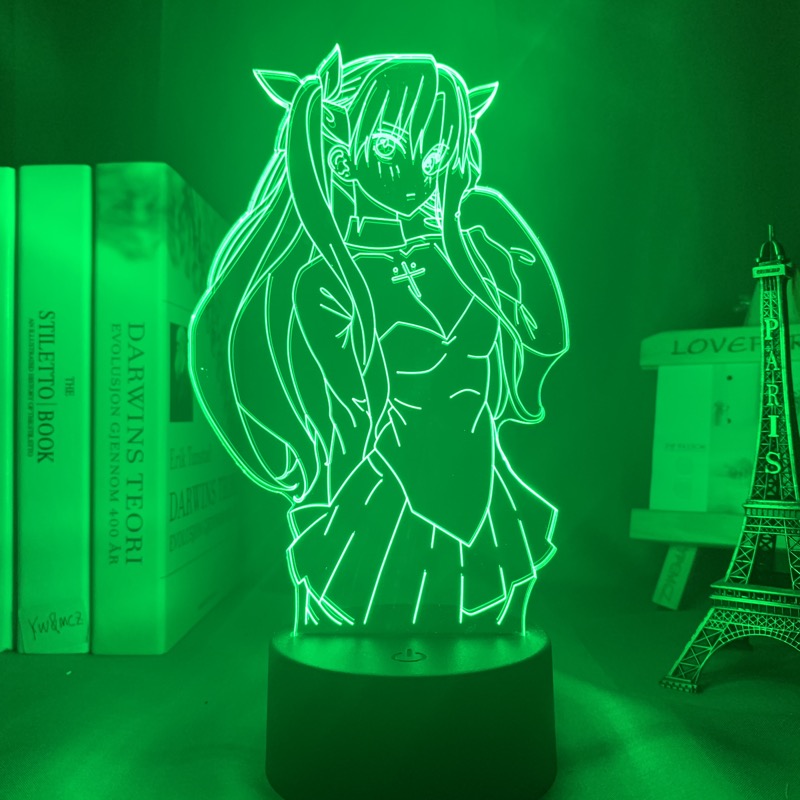 Anime Lamp: Rin Tohsaka Inspired Night Light | Fate Stay Night Anime Gifts
