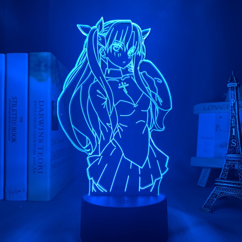 Anime Lamp: Rin Tohsaka Inspired Night Light | Fate Stay Night Anime Gifts