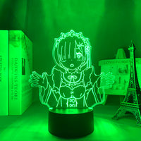 Anime Lamp: Rem Inspired Night Light | Re Zero Anime Gifts