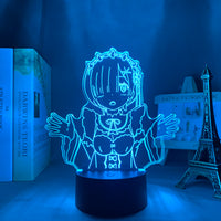 Anime Lamp: Rem Inspired Night Light | Re Zero Anime Gifts