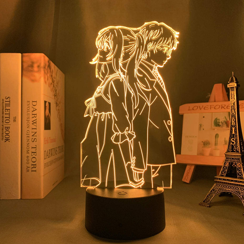 Anime Lamp: Kaori Miyazono & Kousei Arima Inspired Night Light | Your Lie in April Anime Gifts