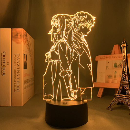 Anime Lamp: Kaori Miyazono & Kousei Arima Inspired Night Light | Your Lie in April Anime Gifts