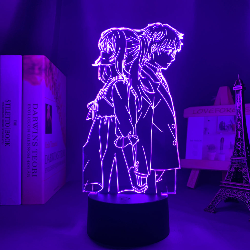 Anime Lamp: Kaori Miyazono & Kousei Arima Inspired Night Light | Your Lie in April Anime Gifts