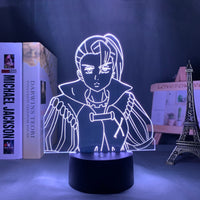 Anime Lamp: Jericho Inspired Night Light | The Seven Deadly Sins Anime Gifts