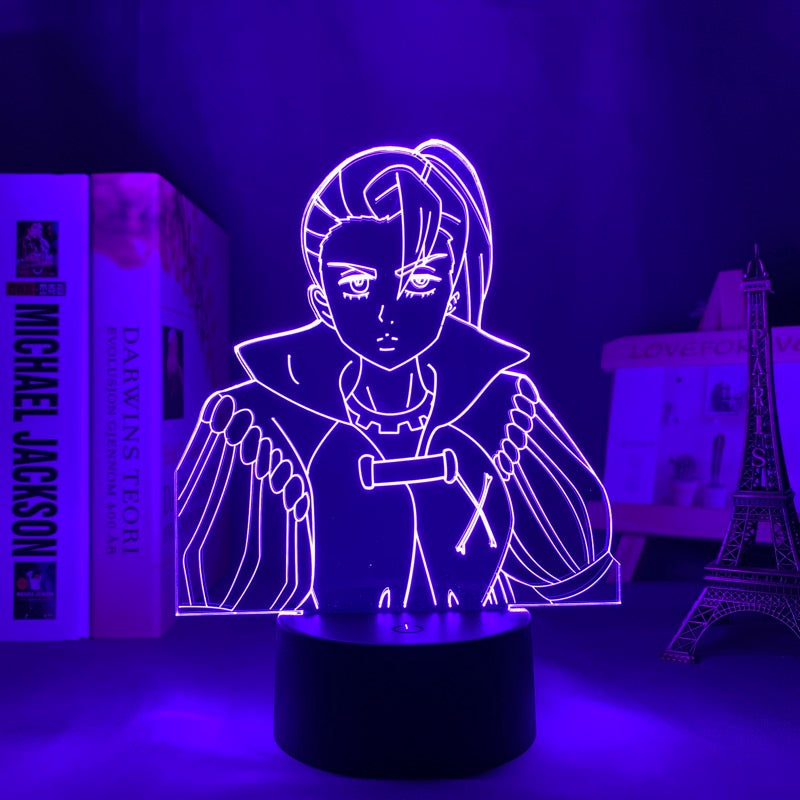 Anime Lamp: Jericho Inspired Night Light | The Seven Deadly Sins Anime Gifts