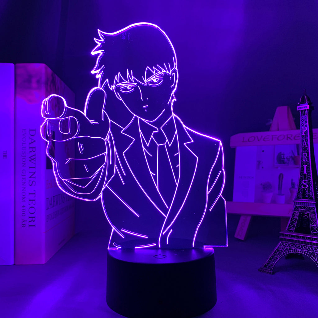 Anime Lamp: Reigen Inspired Night Light | Mob Psycho Anime Gifts
