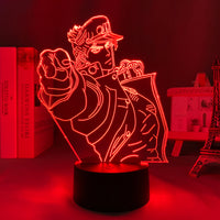 Anime Lamp: Jotaro Kujo Inspired Night Light | JoJo's Bizarre Adventure Anime Gifts