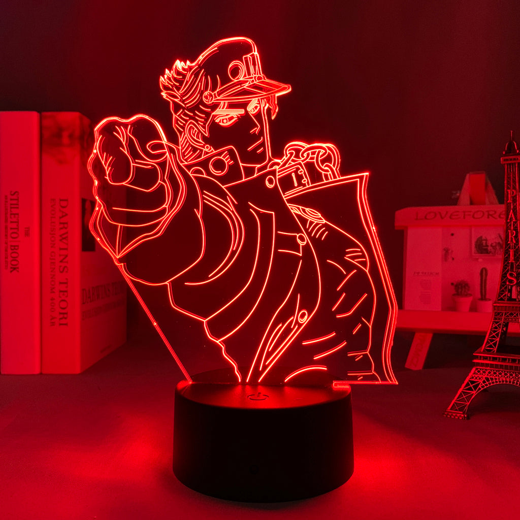 Anime Lamp: Jotaro Kujo Inspired Night Light | JoJo's Bizarre Adventure Anime Gifts