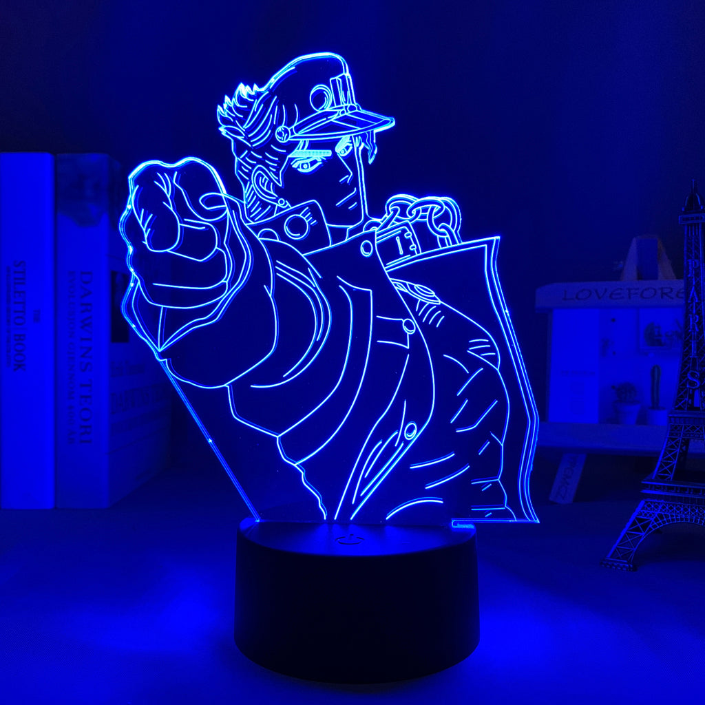 Anime Lamp: Jotaro Kujo Inspired Night Light | JoJo's Bizarre Adventure Anime Gifts