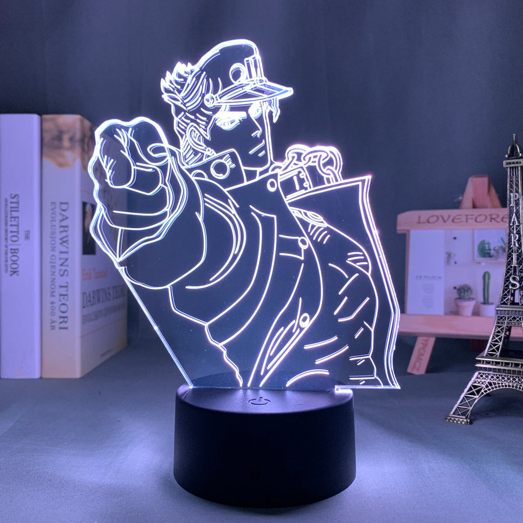Anime Lamp: Jotaro Kujo Inspired Night Light | JoJo's Bizarre Adventure Anime Gifts