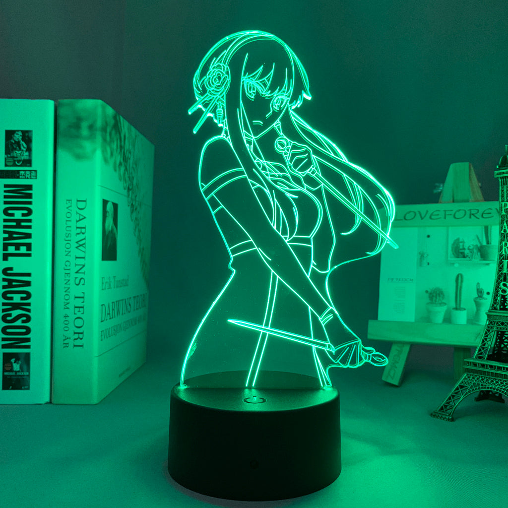 Anime Lamp: Yor Forger Inspired Night Light | Spy x Family Anime Gifts