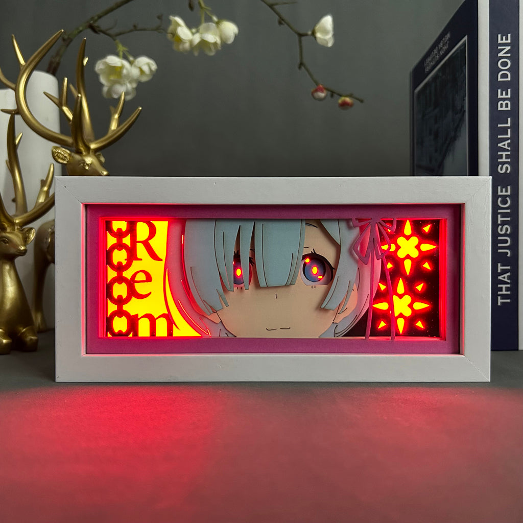 Anime Light Box: Rem Inspired | Re Zero Anime Gifts