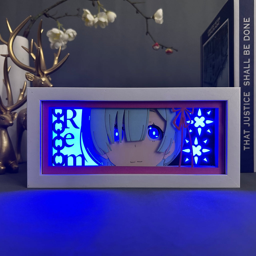 Anime Light Box: Rem Inspired | Re Zero Anime Gifts