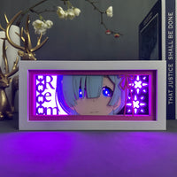 Anime Light Box: Rem Inspired | Re Zero Anime Gifts