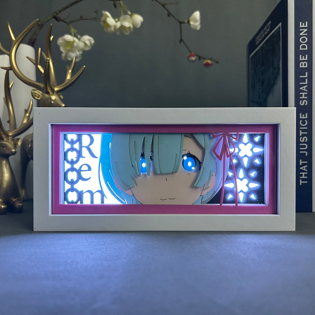 Anime Light Box: Rem Inspired | Re Zero Anime Gifts