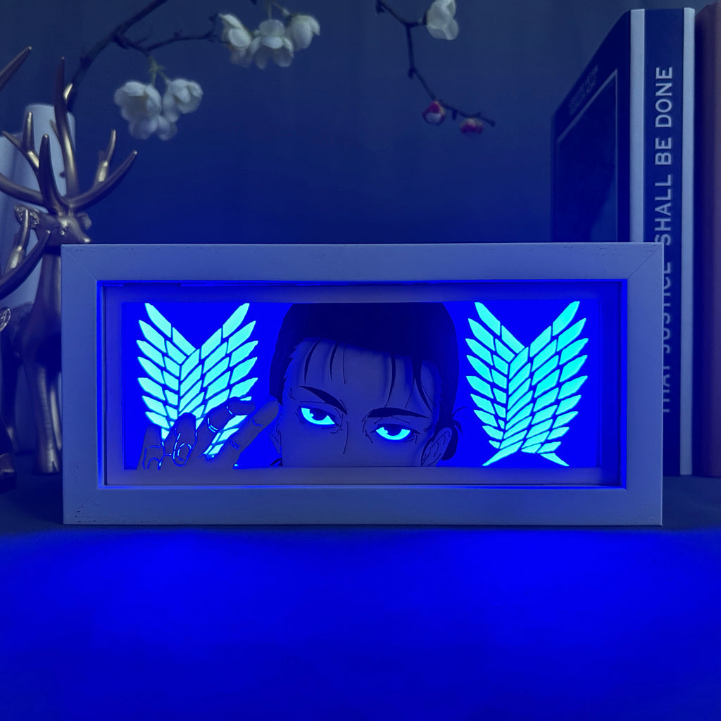Anime Light Box: Eren Yeager Inspired | Attack on Titan Anime Gifts