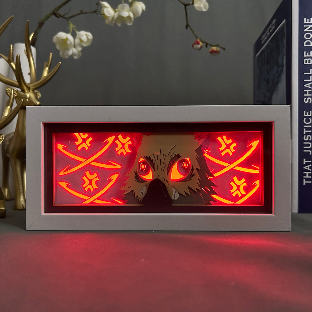 Anime Light Box: Inosuke Inspired | Demon Slayer Anime Gifts