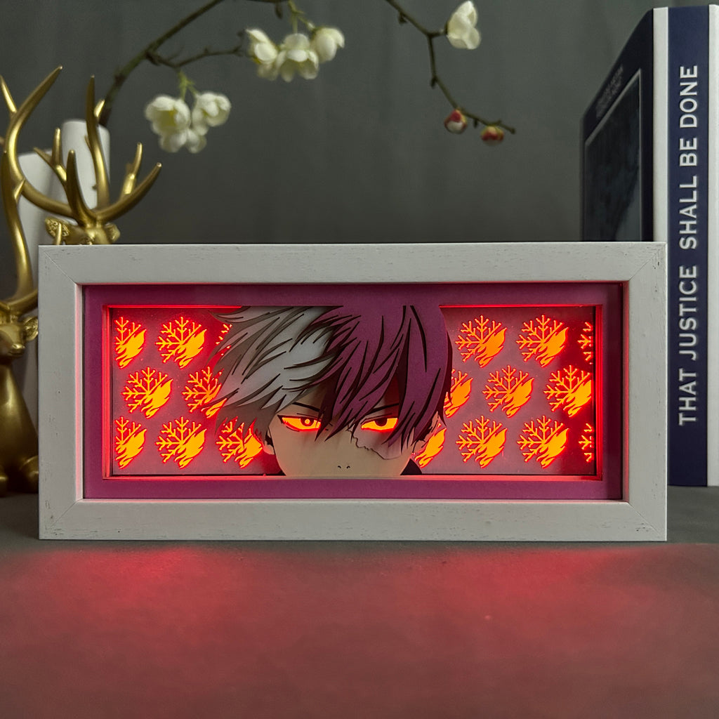 Anime Light Box: Shoto Todoroki Inspired | My Hero Academia Anime Gifts